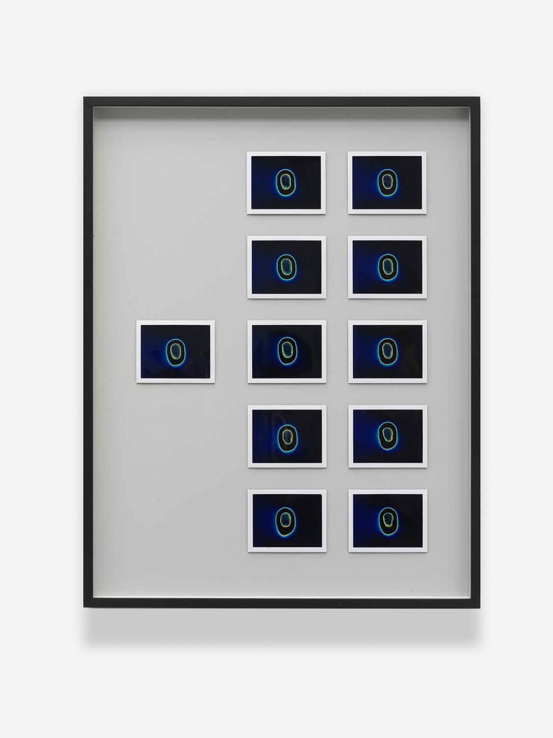 Jeremy Shaw  Aesthetic Capacity UK Top Ten - New Romantic, 1982), 2013 11 Kirlian Polaroids 53.9 x 69.4 x 4 cm