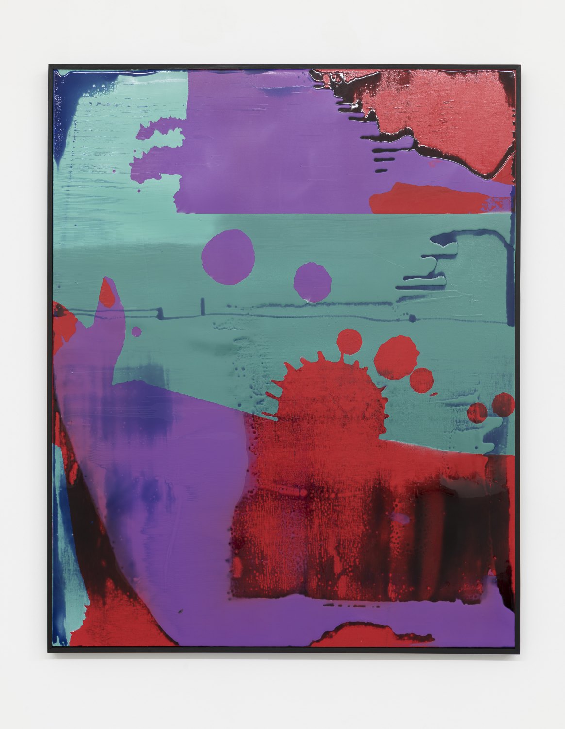 Alex Hubbard Too Pretty to Eat, 2018 Wooden panel, acrylic, pigmented urethane, fiberglass, epoxy resin on linen 155 x 125 x 5 cm