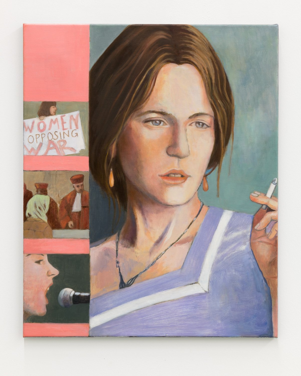 Birgit Megerle  Kid Woolf, 2018 Oil on linen, 70 x 57 x 2 cm 