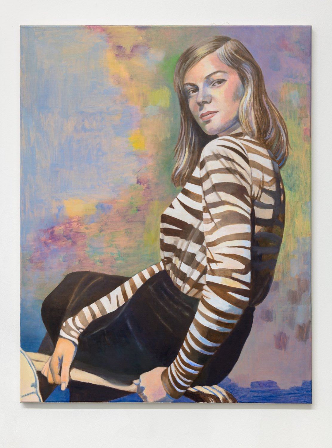 Birgit Megerle Radiation, 2018 Oil on linen, 110 x 85 x 2 cm  