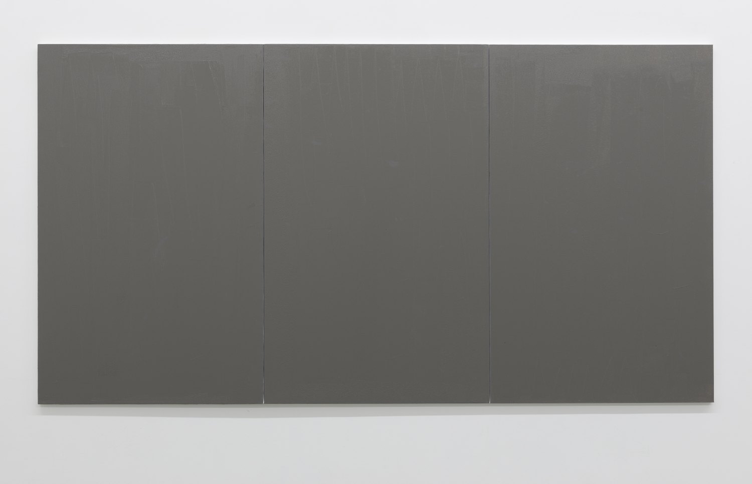 Claire Fontaine  Untitled (Fresh monochrome / grey / grey / grey), 2016 Anti climb paint, wood and canvas, 160 x 300 x 4 cm  