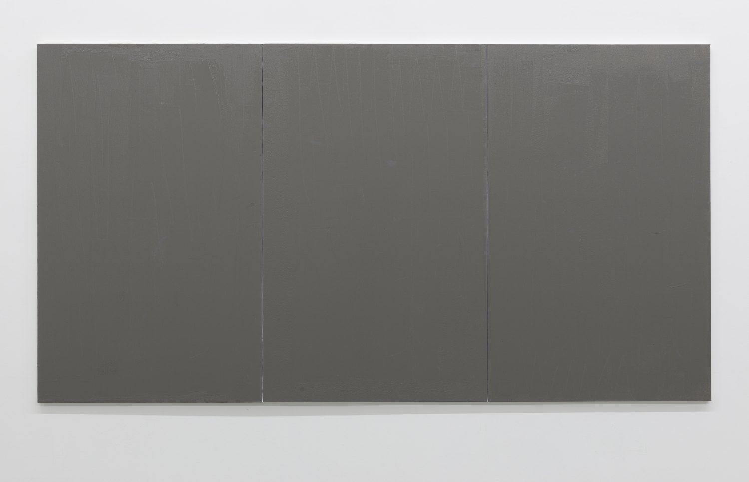 Claire Fontaine  Untitled (Fresh monochrome / grey / grey / grey), 2016 Anti climb paint, wood and canvas, 160 x 300 x 4 cm  