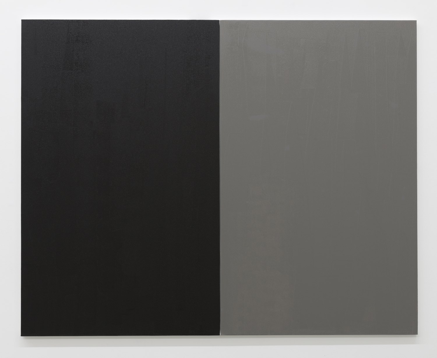 Claire Fontaine Untitled (Fresh monochrome/ black / grey), 2016 Anti climb paint, wood and canvas, 160 x 200 x 3 cm  