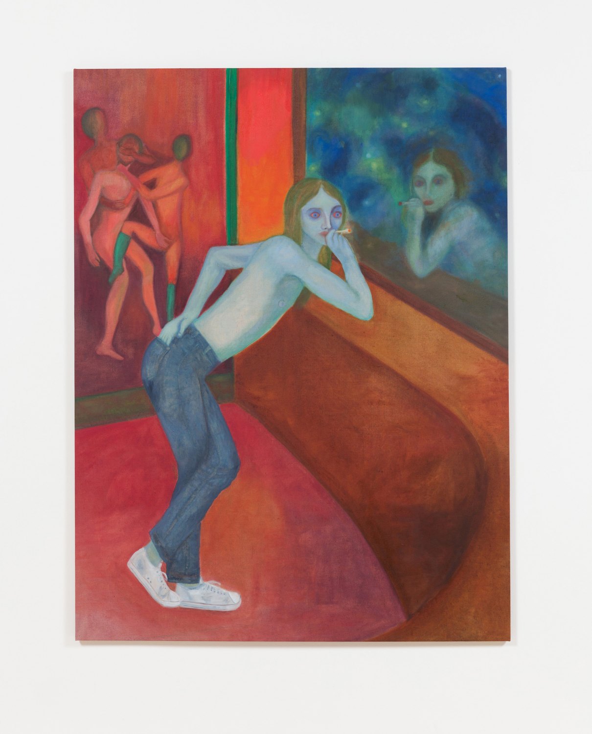 Jill Mulleady Prince S, 2017 Oil on linen, 165 x 126 cm