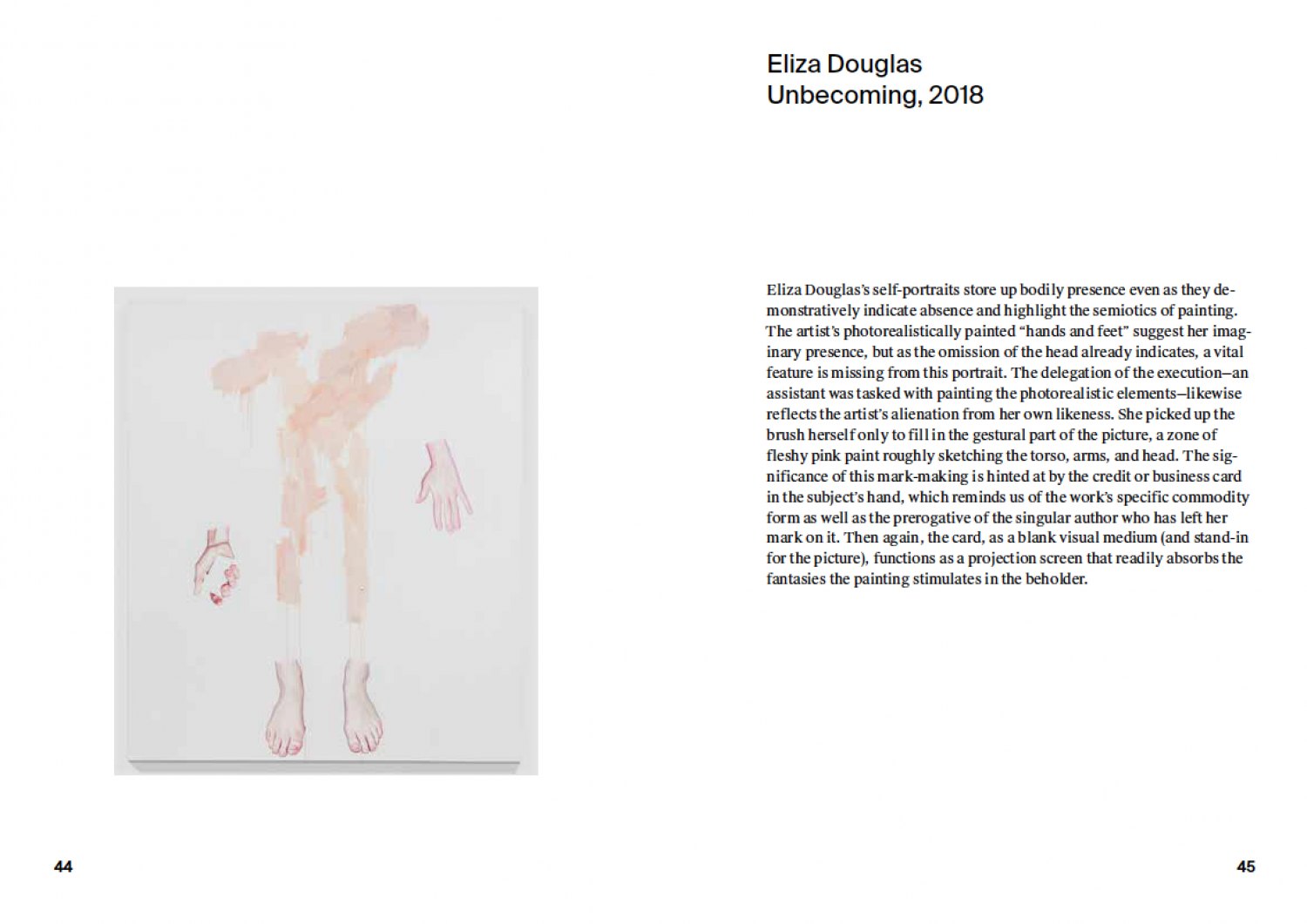 Notes on the exhibition by Isabelle Graw Booklet available at Galerie Neu and MD72