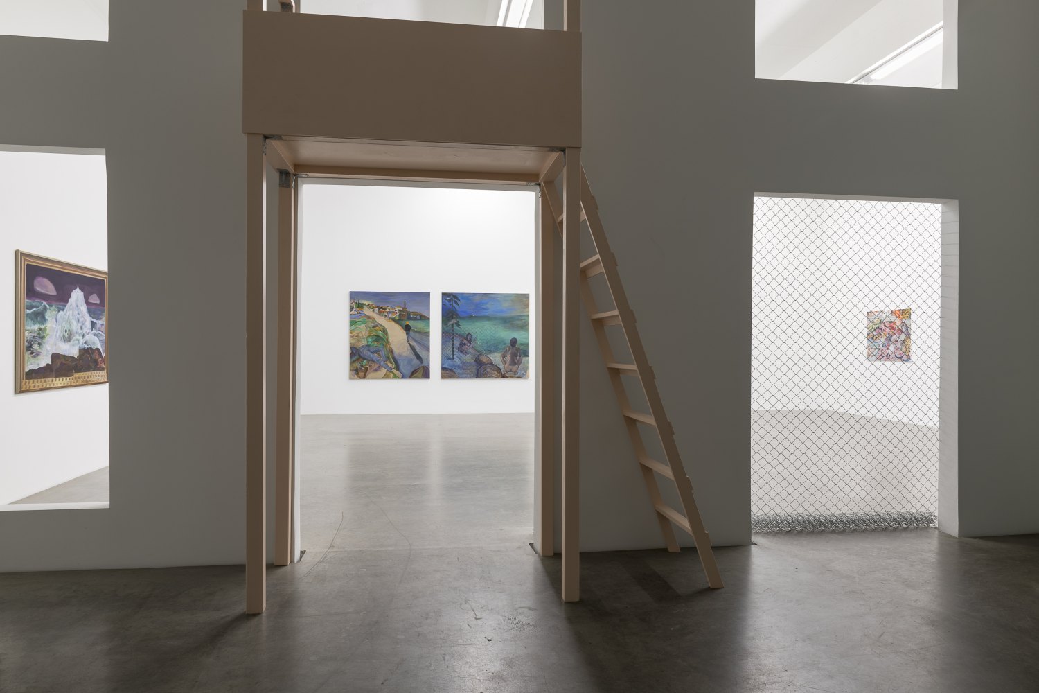 Jill Mulleady Mouth-to-Mouth Installation view, Galerie Neu, Berlin 2018