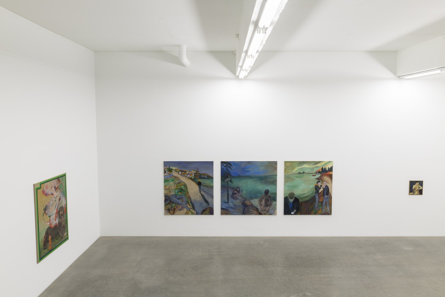 Jill Mulleady Mouth-to-Mouth Installation view, Galerie Neu, Berlin 2018