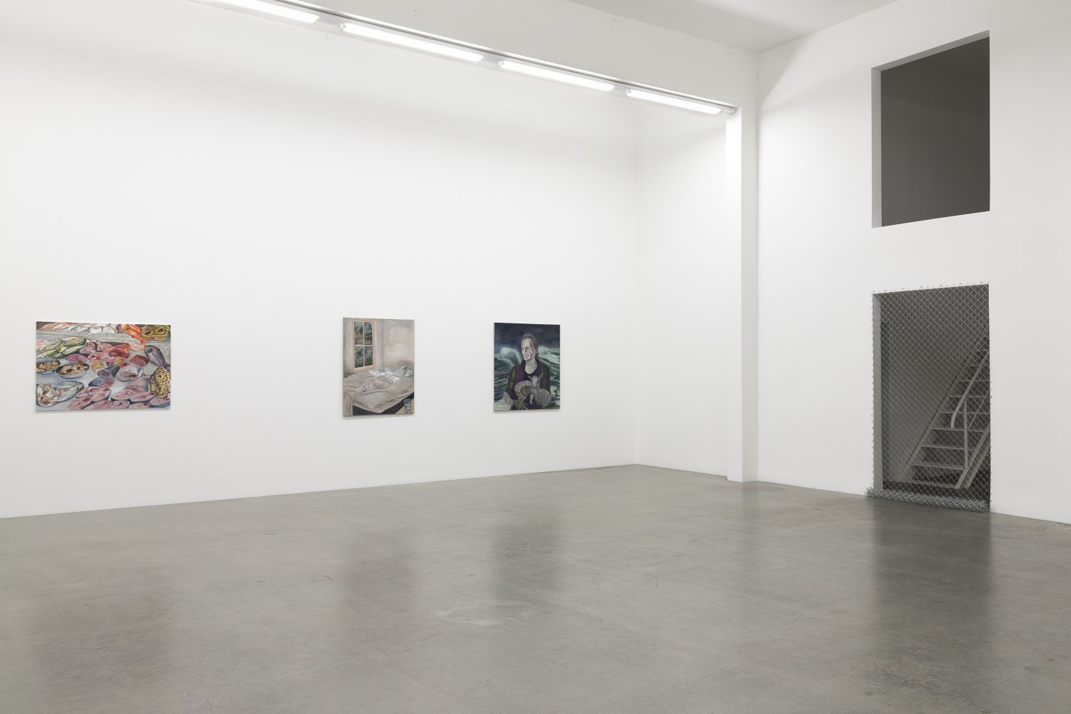 Jill Mulleady Mouth-to-Mouth Installation view, Galerie Neu, Berlin 2018