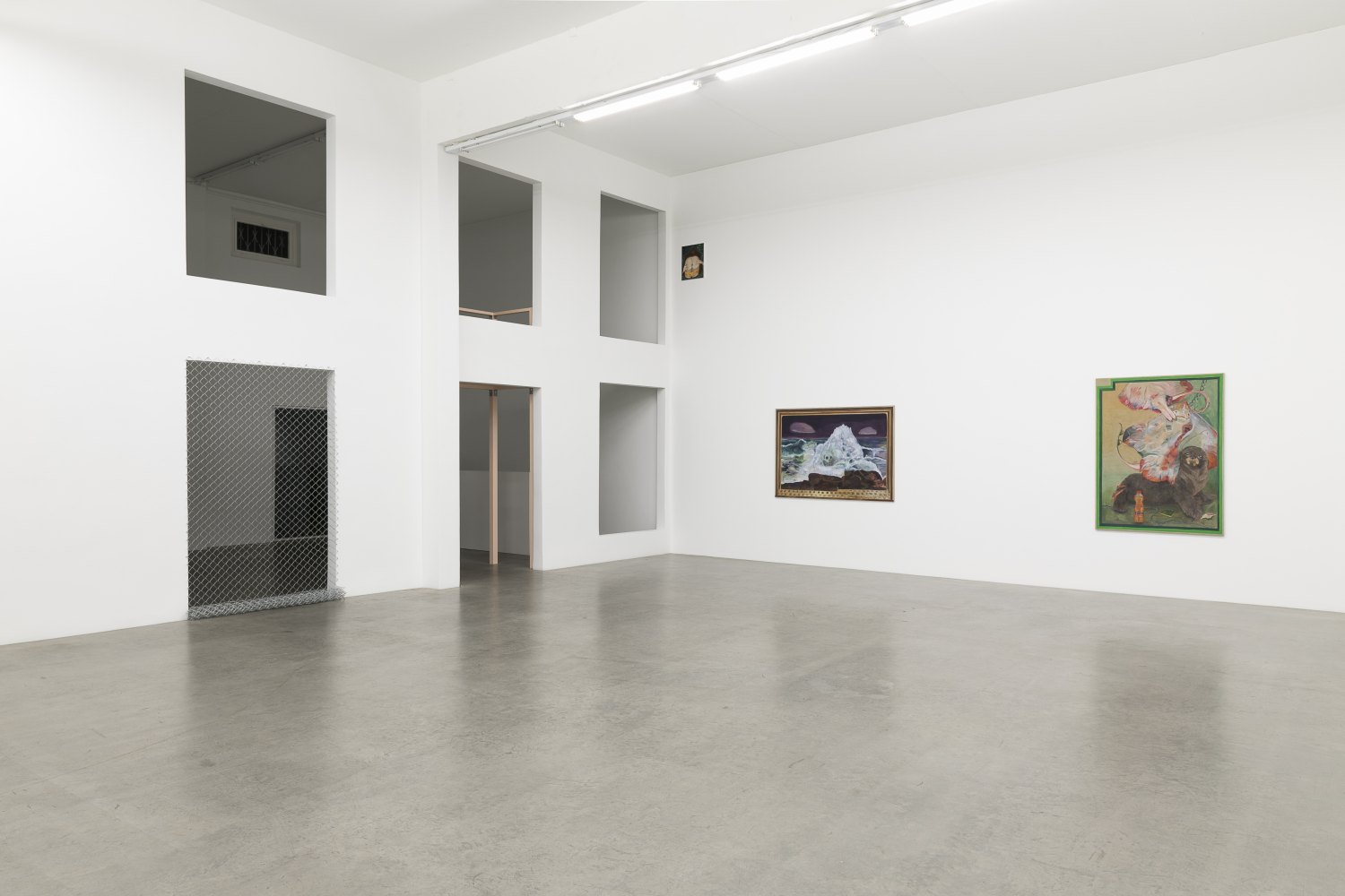 Jill Mulleady Mouth-to-Mouth Installation view, Galerie Neu, Berlin 2018