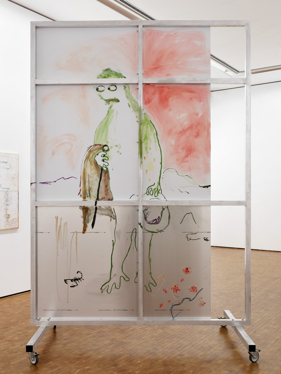 Reena Spaulings Bonjour!, 2017 Oil on dibond and other materials, 328 x 250 x 112 cm