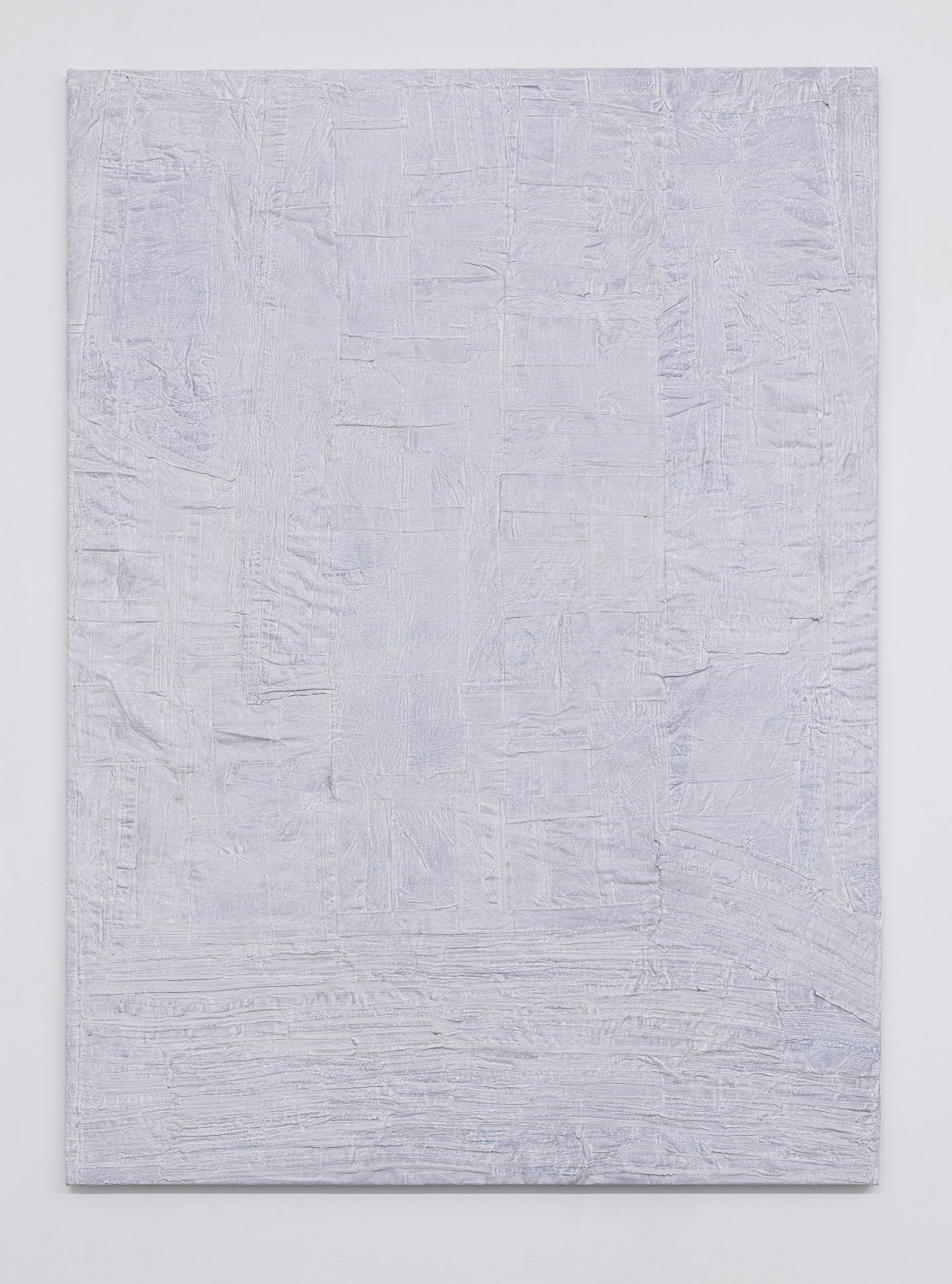 Sergej Jensen Internal Deformation, 2017 Acrylic on sewn linen, 241 x 175 x 4 cm