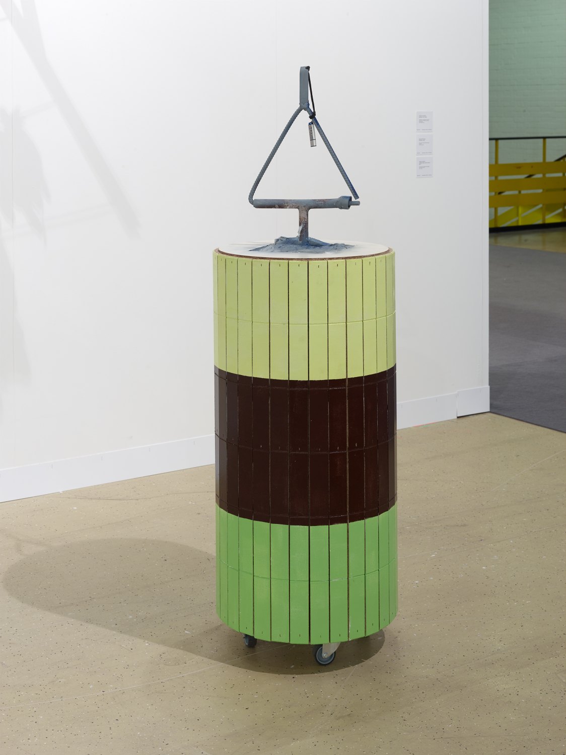 Manfred Pernice  Goethe3, 2018  Wood, paint, metal, USB-stick, foam concrete, 140 x 60 x 60 cm