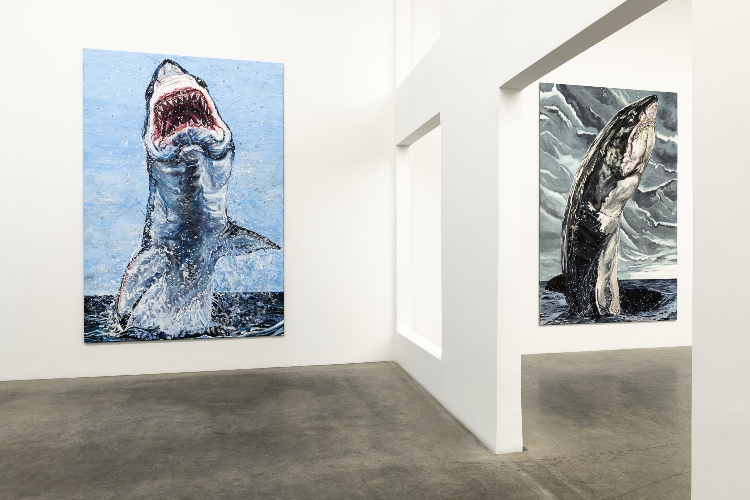 Installation view, Jana Euler, Great White Fear, Galerie Neu, 2019