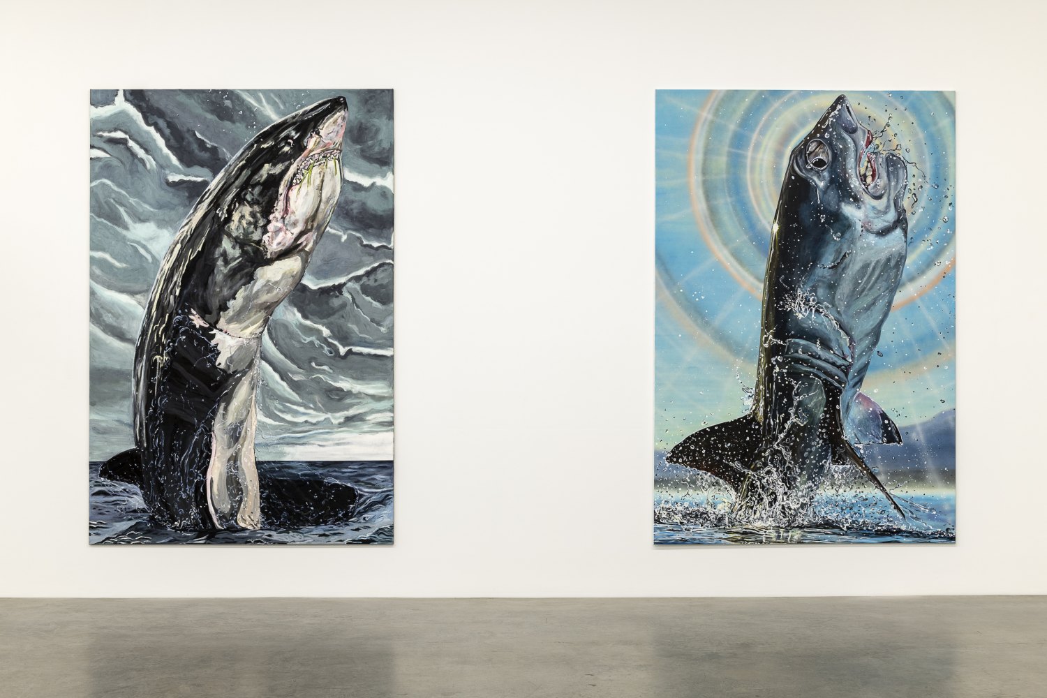 Installation view, Jana Euler, Great White Fear, Galerie Neu, 2019