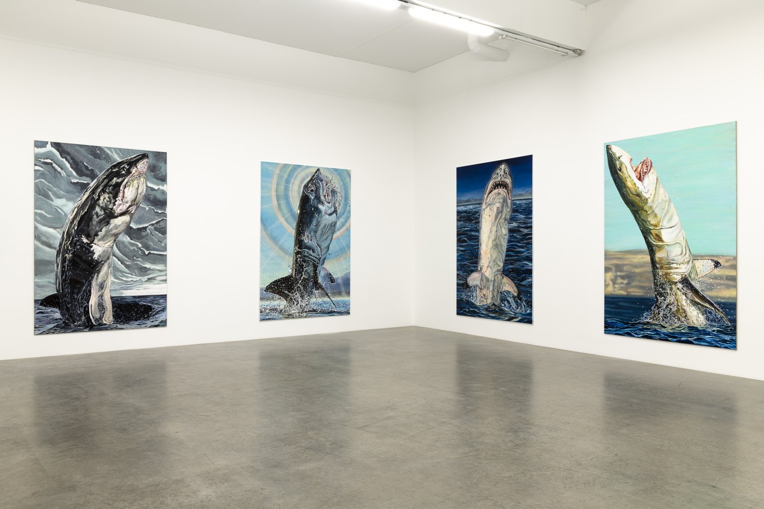 Installation view, Jana Euler, Great White Fear, Galerie Neu, 2019