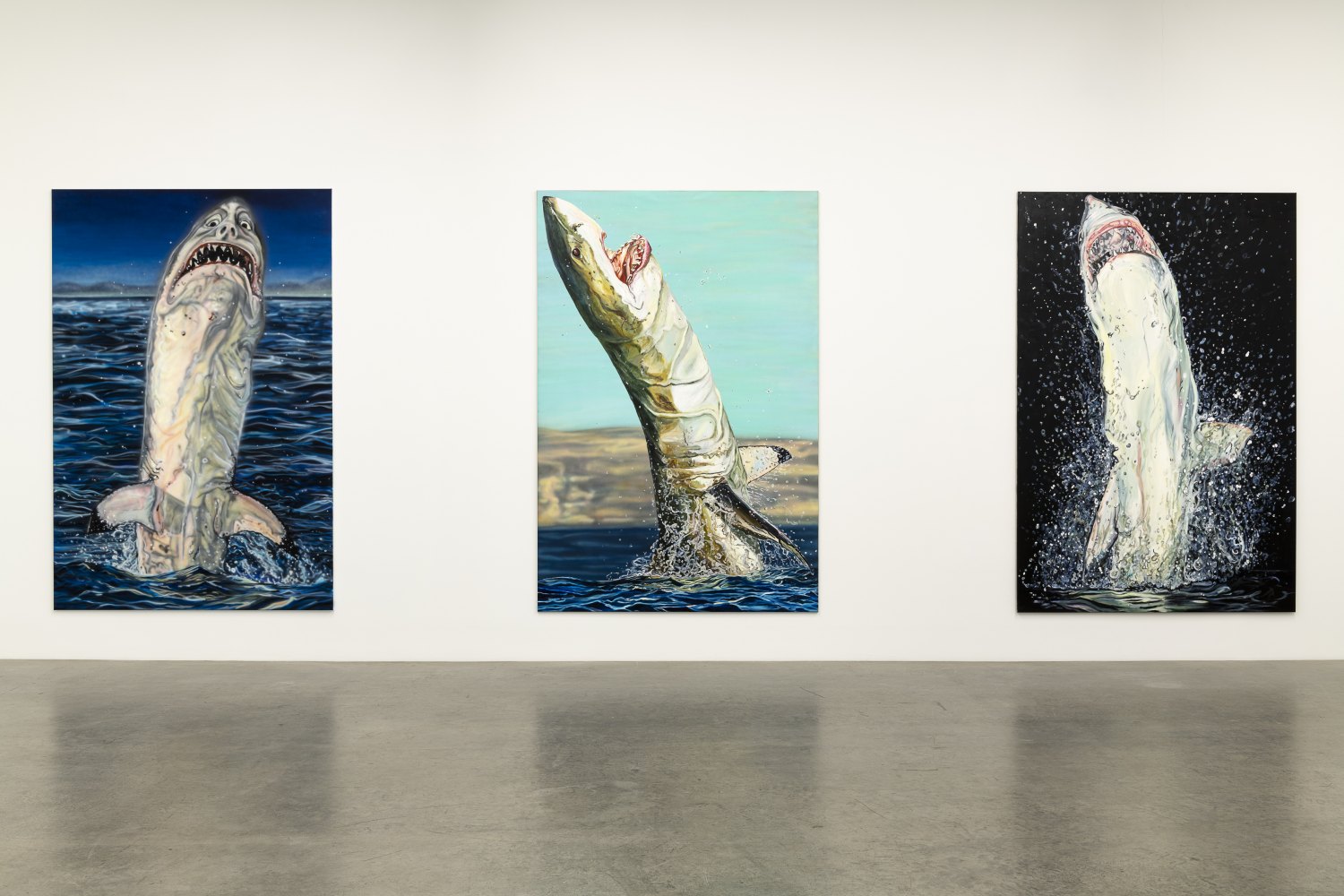 Installation view, Jana Euler, Great White Fear, Galerie Neu, 2019