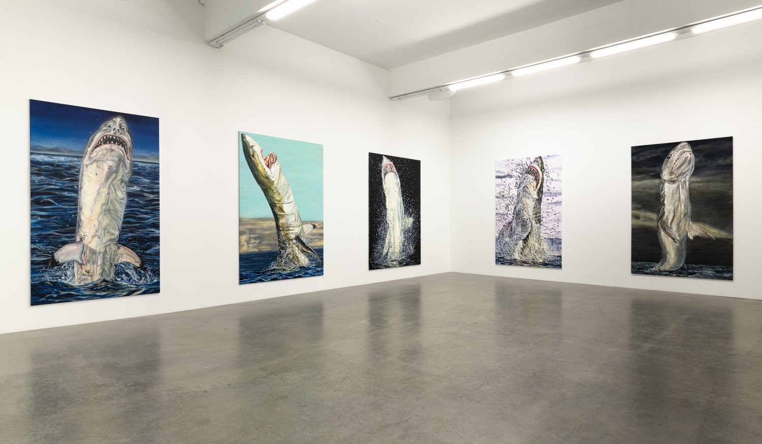 Installation view, Jana Euler, Great White Fear, Galerie Neu, 2019