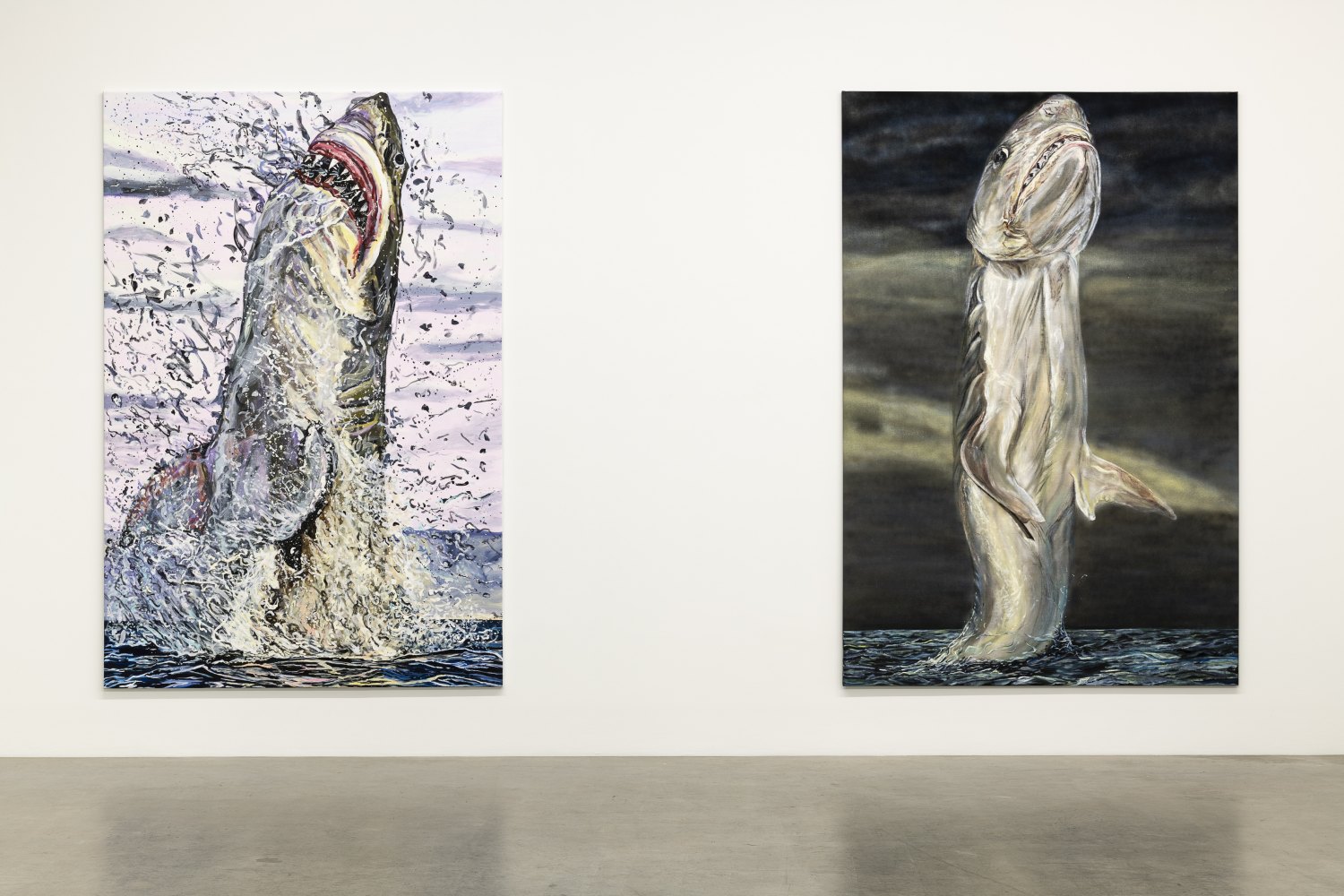 Installation view, Jana Euler, Great White Fear, Galerie Neu, 2019
