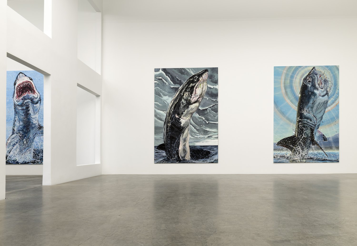 Installation view, Jana Euler, Great White Fear, Galerie Neu, 2019