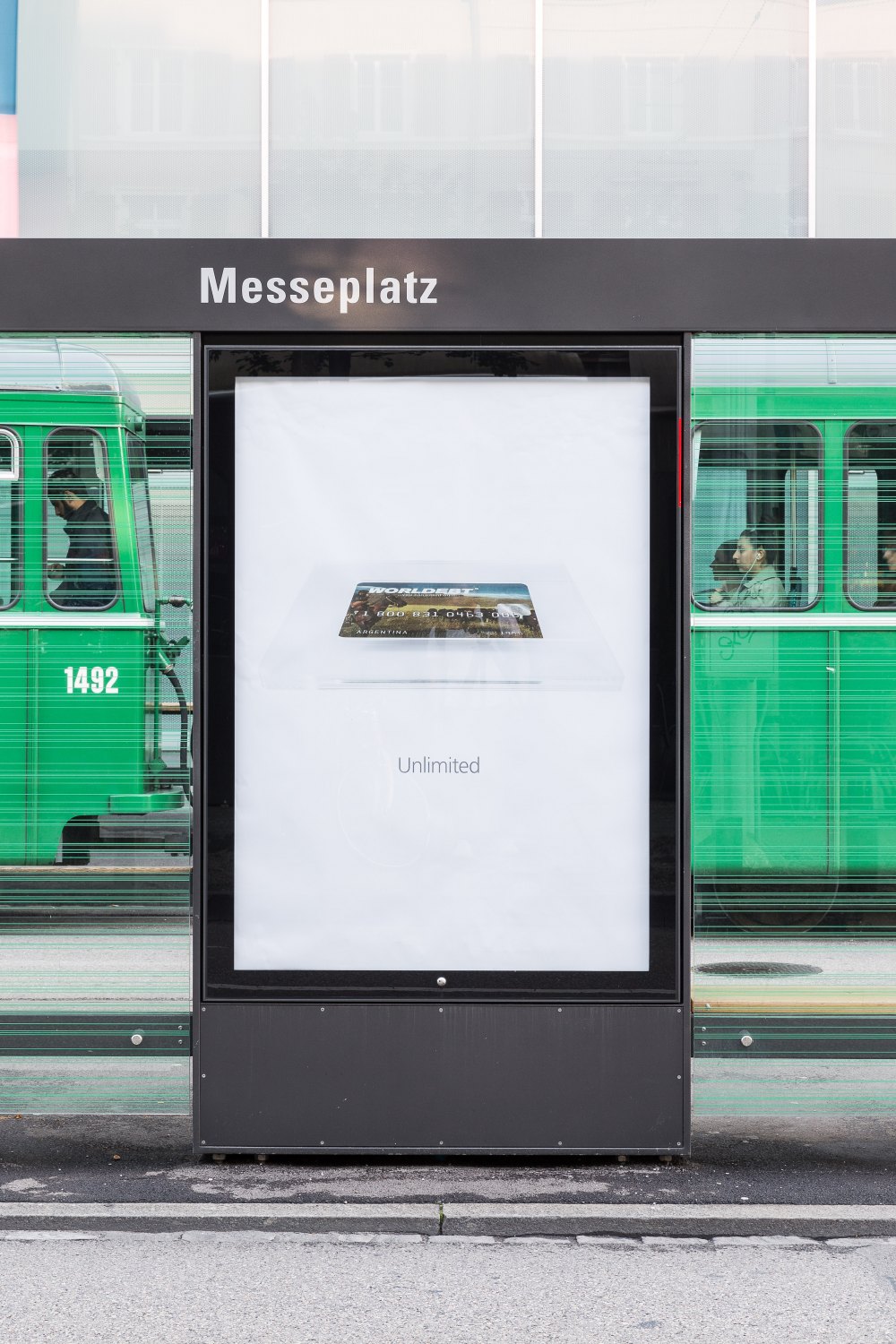 John Knight, Worldebt Installation view, Art Basel Unlimited, Basel 2015 