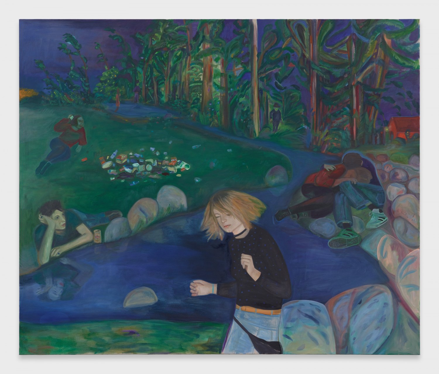 Jill Mulleady Exterior, 2019 Oil on linen, 168 x 200 cm