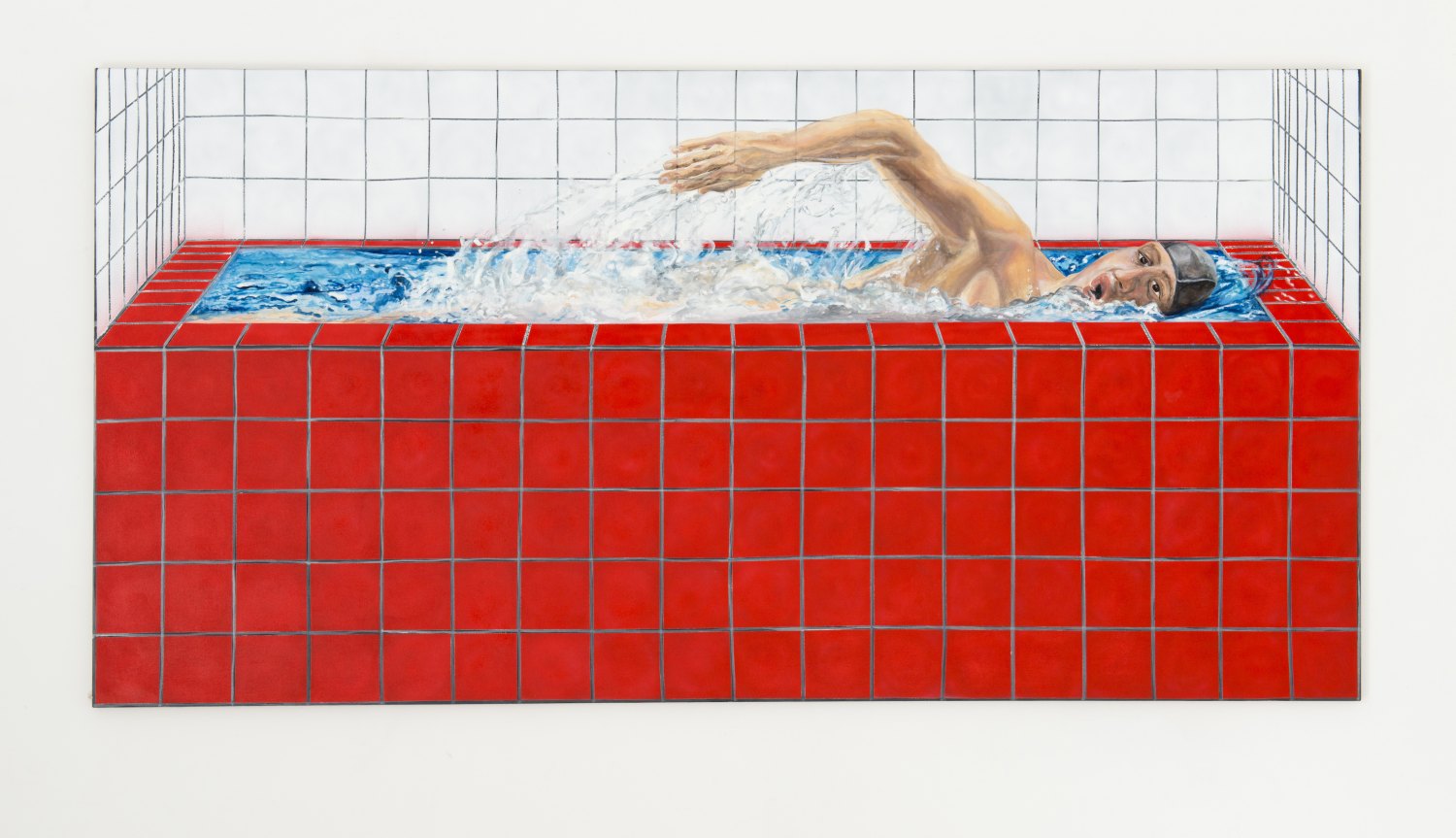 Jana Euler Badewanne II., 2013 Acrylic and oil on canvas, 110 x 220 cm 