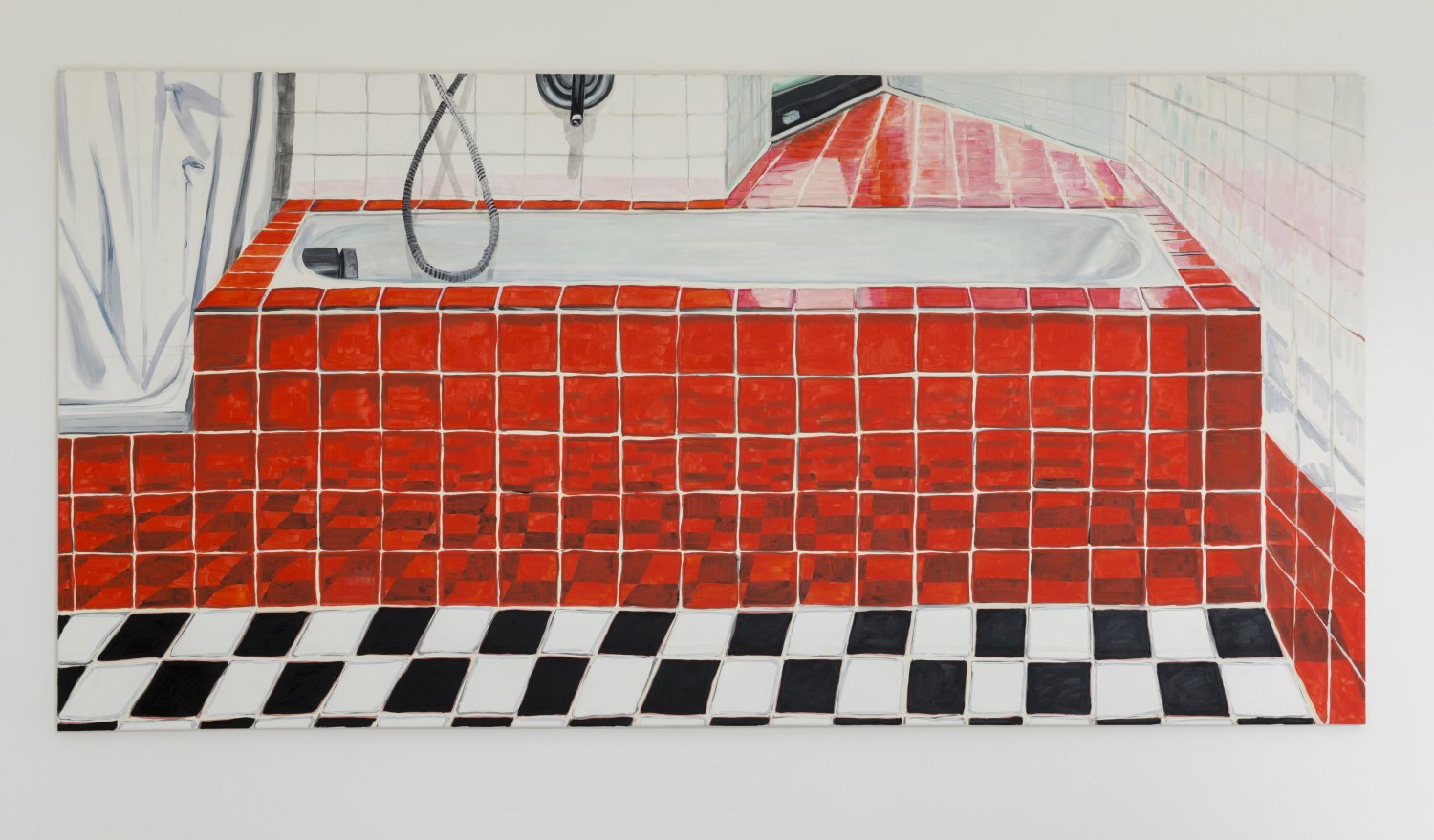 Jana Euler Badewanne I., 2013 Oil on canvas, 110 x 220 cm 