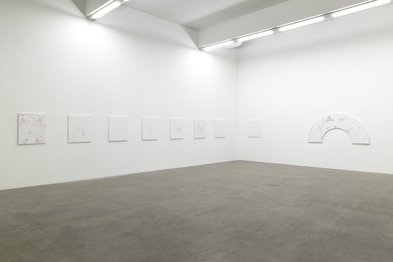 Installation view, Reena Spaulings, Life at Sea, Galerie Neu, Berlin 2020