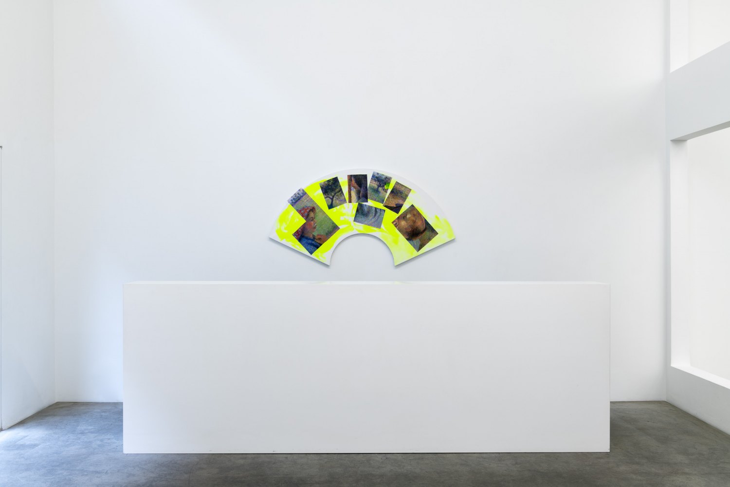 Installation view, Reena Spaulings, Life at Sea, Galerie Neu, Berlin 2020