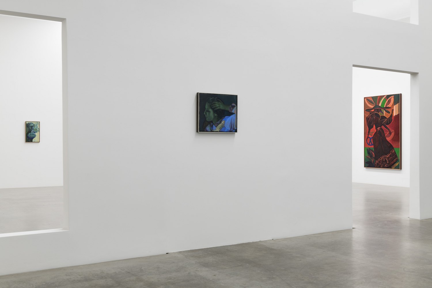 Installation view, Victor Man, Die Rose ist ohne Warum. Sie blühet weil sie blühet, Galerie Neu, Berlin 2020