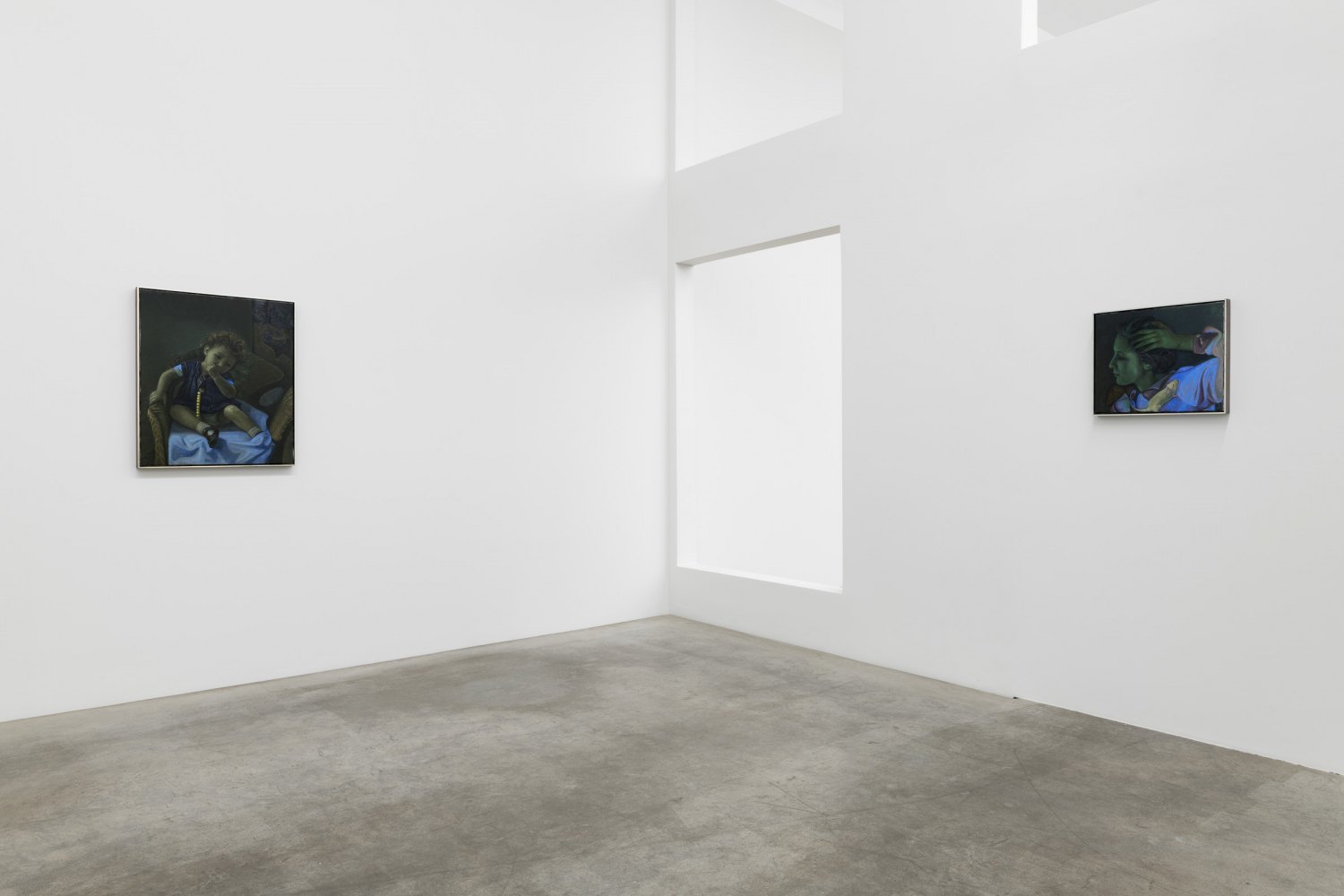 Installation view, Victor Man, Die Rose ist ohne Warum. Sie blühet weil sie blühet, Galerie Neu, Berlin 2020