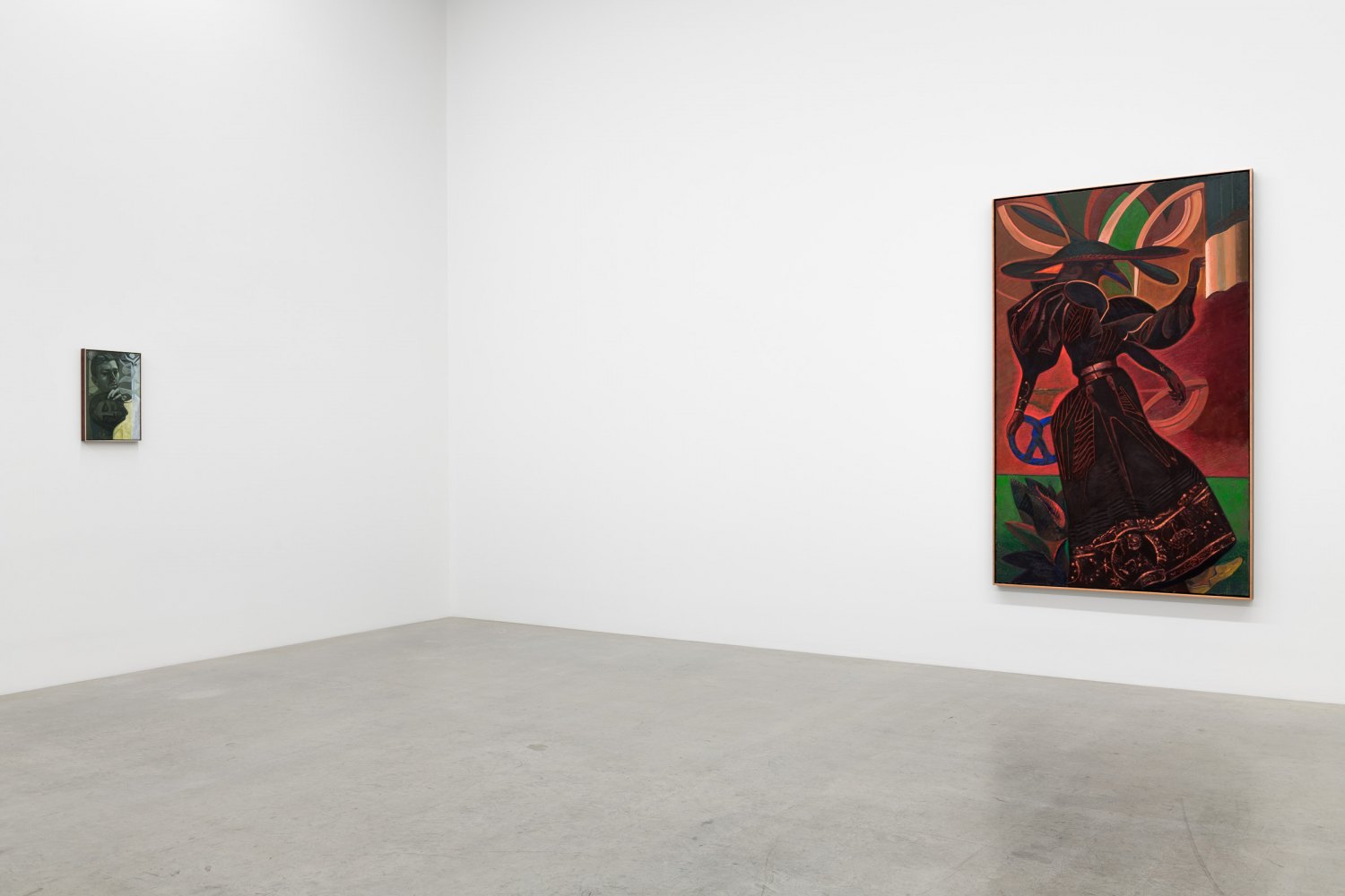 Installation view, Victor Man, Die Rose ist ohne Warum. Sie blühet weil sie blühet, Galerie Neu, Berlin 2020