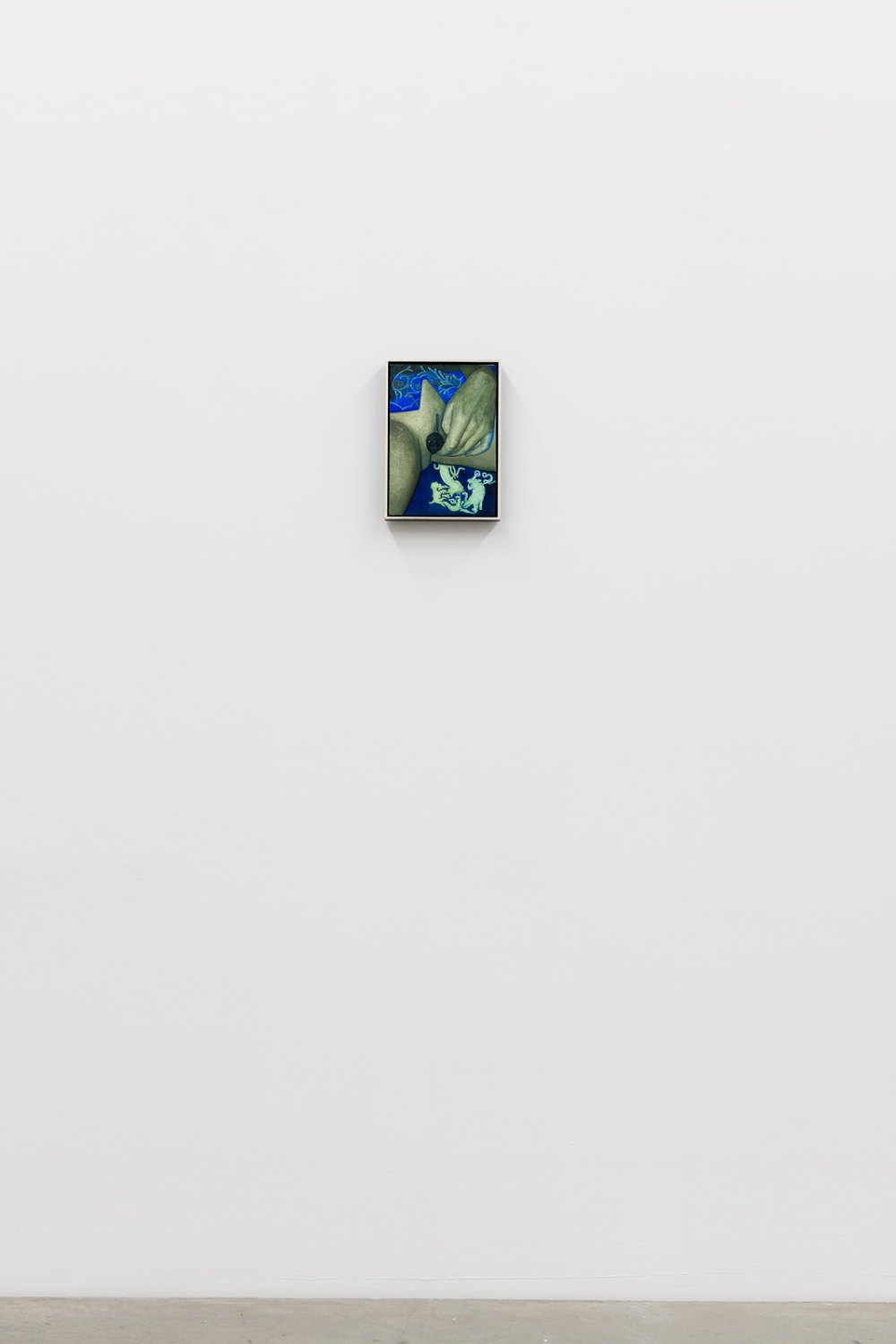 Victor Man Moonlight (All Nations Flag), 2018 Oil on canvas mounted on wood 28,5 x 20,5 x 3,5 cm 