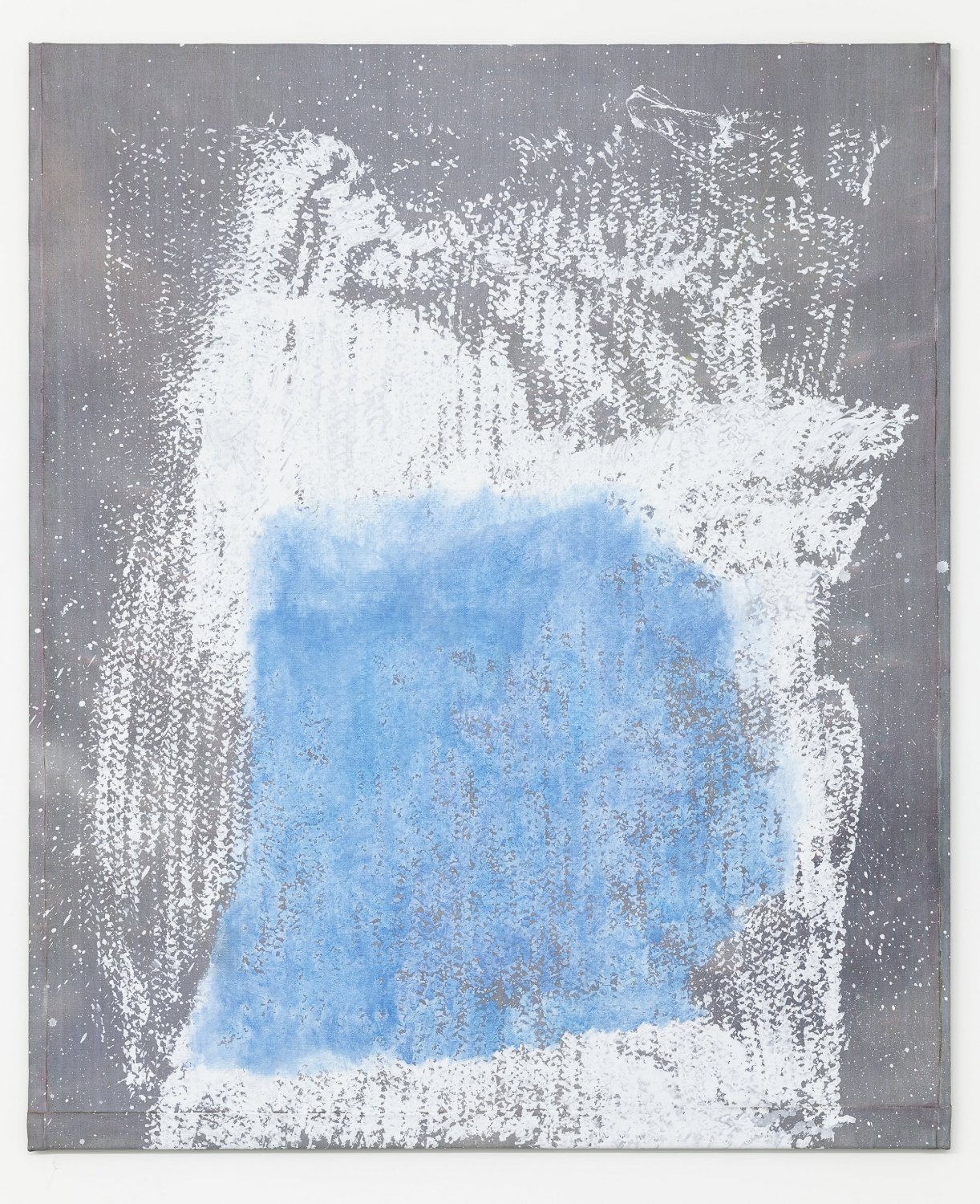Sergej Jensen Untitled, 2019 Oil, acrylic and UV print on sewn linen, 185 x 155 cm