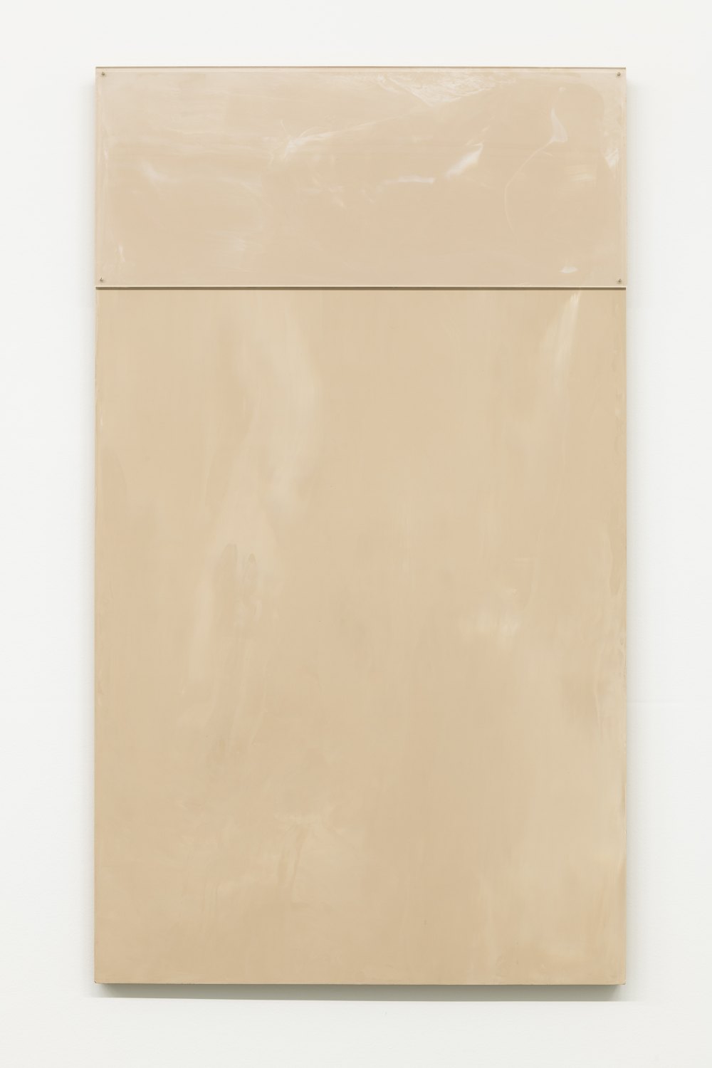 Ull Hohn, Untitled, 1989 Enamel and plasater on canvas, plexiglass, 210 x 122 x 5 cm