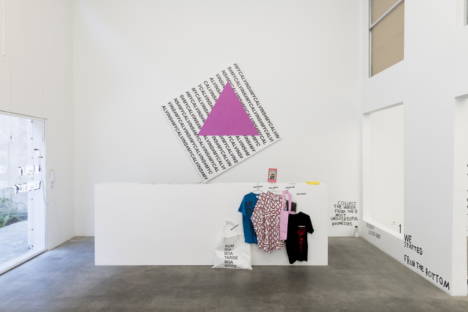 Installation view, Karl Holmqvist, #SAVEYOURTEARS..., Galerie Neu, Berlin 2021