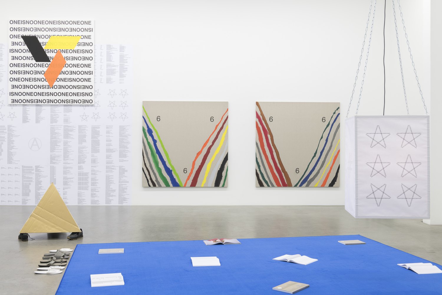 Installation view, Karl Holmqvist, #SAVEYOURTEARS..., Galerie Neu, Berlin 2021