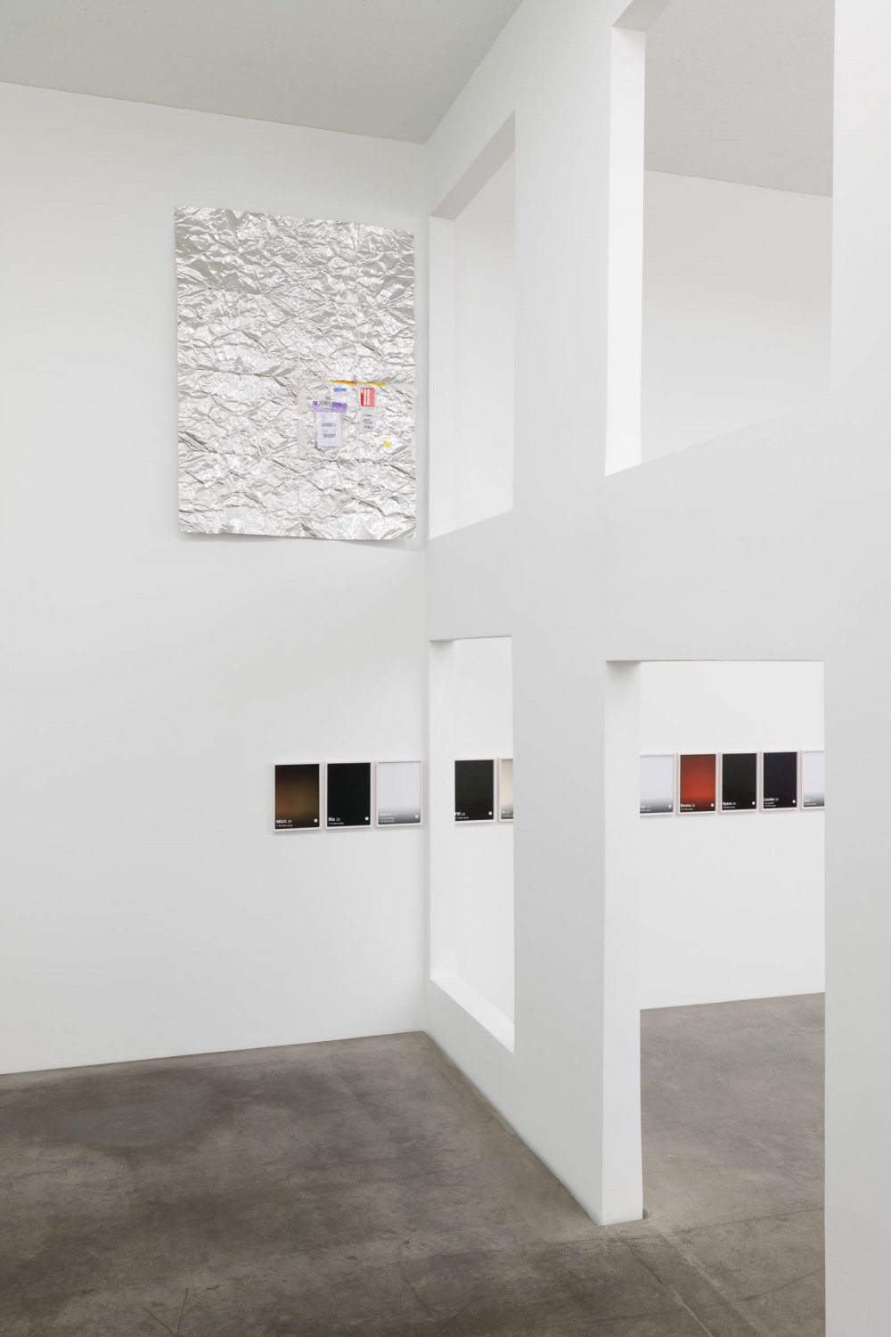 Installation view, SoiL Thornton, Moreover, does productivity know what it’s named, maybe it calls itself identity?, Galerie Neu, Berlin, 2021