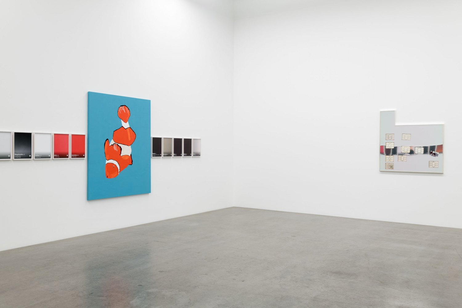 Installation view, SoiL Thornton, Moreover, does productivity know what it’s named, maybe it calls itself identity?, Galerie Neu, Berlin, 2021