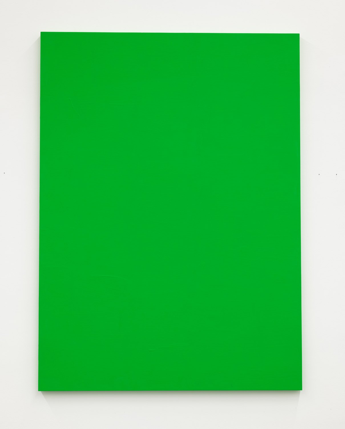Almost anything can be imagined, whatever you want, so imagine that, but not all can be painted and that’s, well…, 2021 Chromakey paint (3 coats) on wood panel 202.6 (H) x 202 (H) x 150 (W) x 149.9 (W) cm