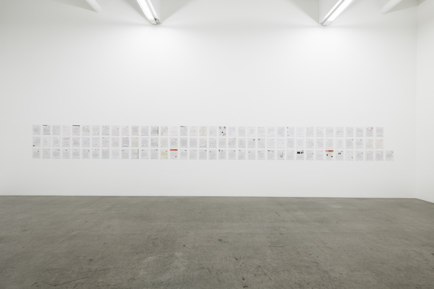 Installation view, BANK, Status Quo. We wanted to paint the walls pink and blue and have a golf buggy in the gallery but all we got was this white cube graveyard, Galerie Neu, Berlin, 2022