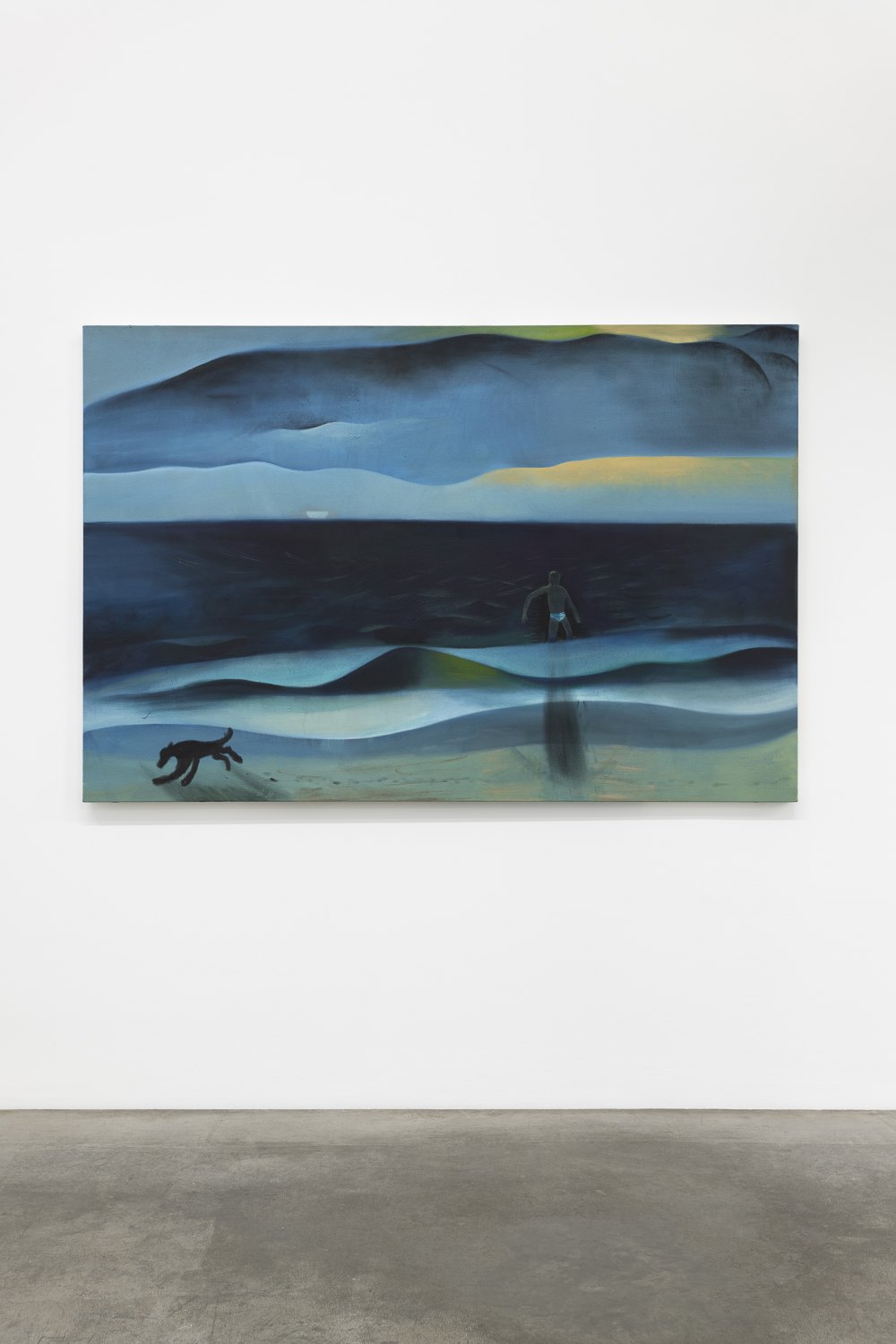 Last swim of the season, 2022 Oil on canvas 132 x 198 cm 