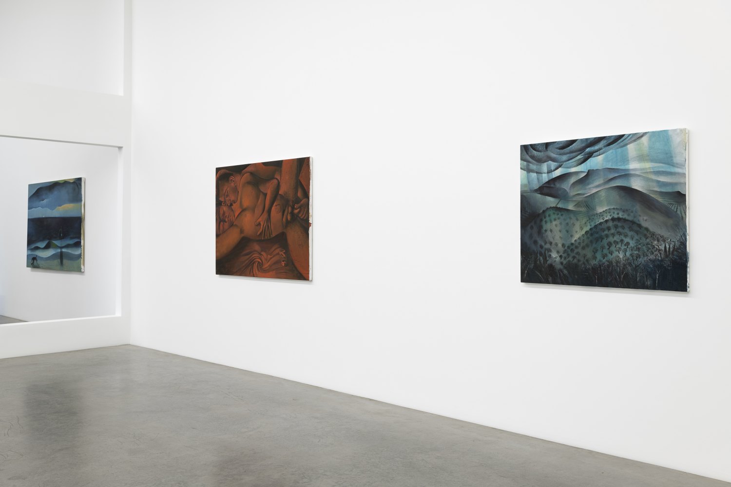 Installation view, Louis Fratino, Die bunten Tage, Galerie Neu, Berlin, 2022