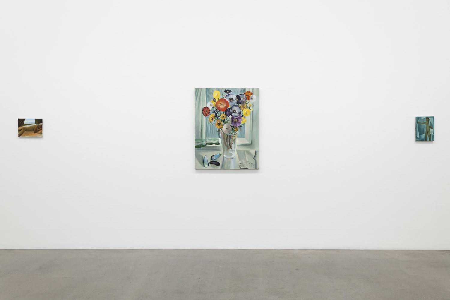 Installation view, Louis Fratino, Die bunten Tage, Galerie Neu, Berlin, 2022 