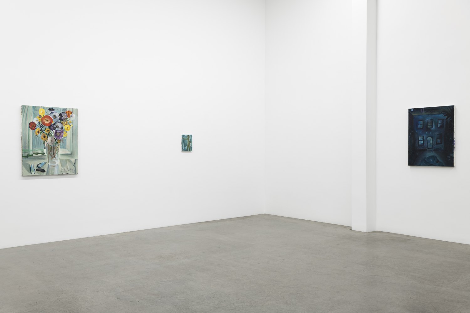 Installation view, Louis Fratino, Die bunten Tage, Galerie Neu, Berlin, 2022