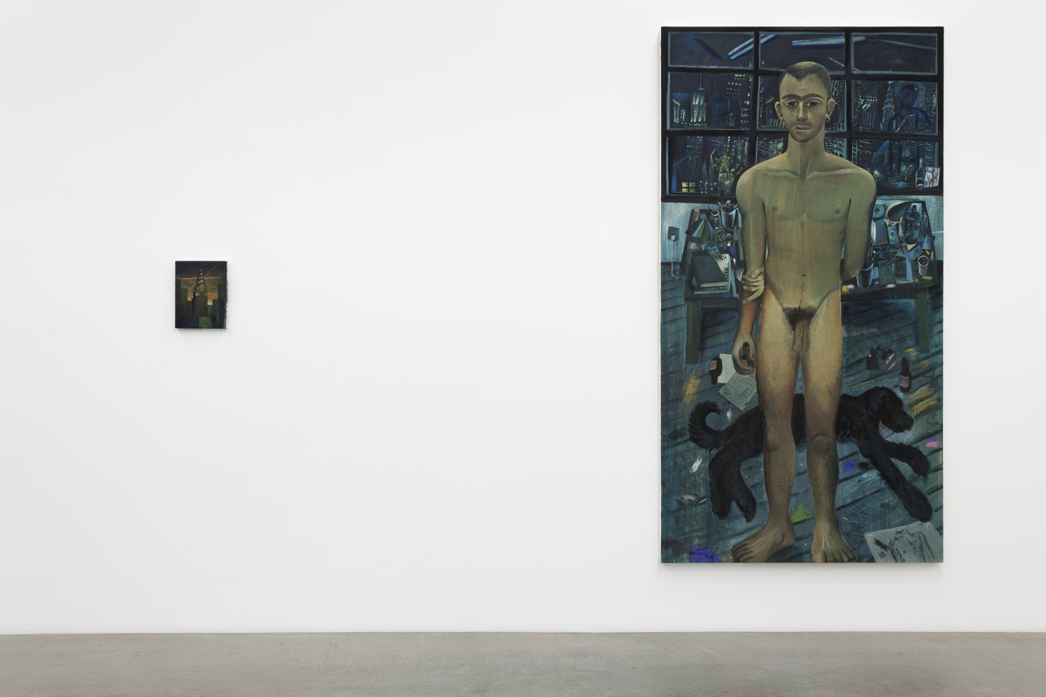 Installation view, Louis Fratino, Die bunten Tage, Galerie Neu, Berlin, 2022
