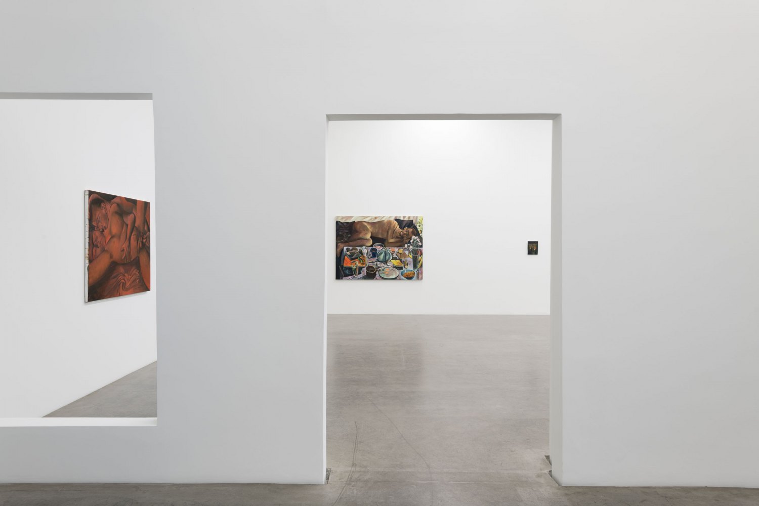 Installation view, Louis Fratino, Die bunten Tage, Galerie Neu, Berlin, 2022 