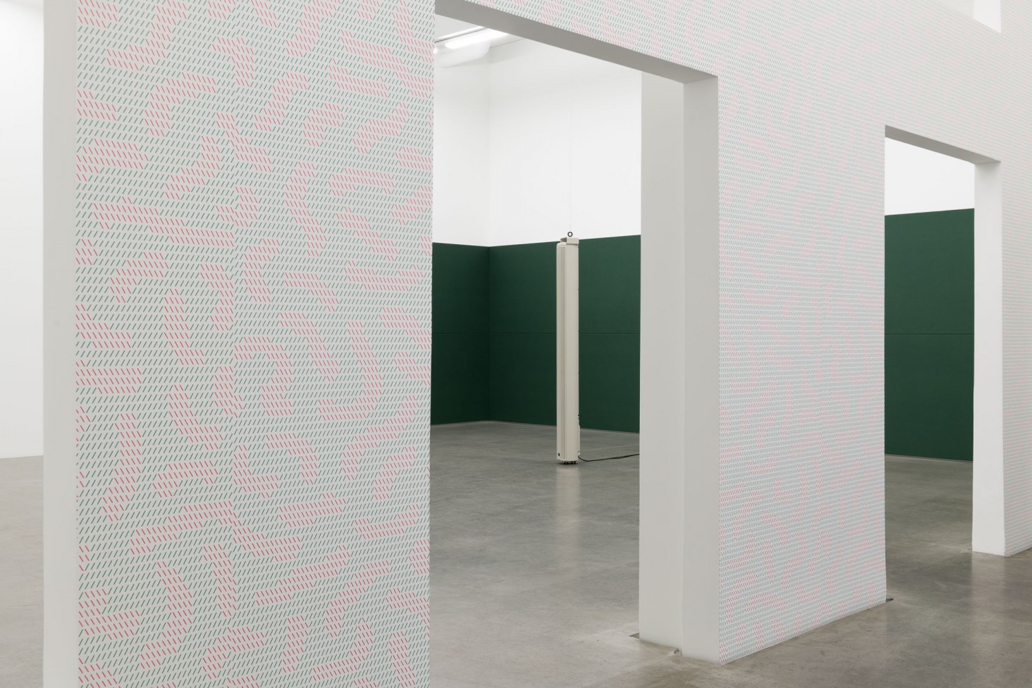 Installation view, Florian Hecker, Templextures, Galerie Neu, Berlin 2022