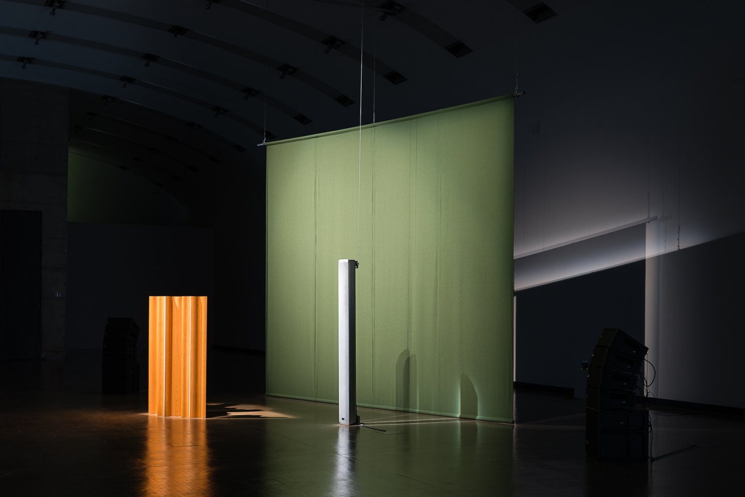 Florian Hecker, Halluzination, Perspektive, Synthese, Installation view, Kunsthalle Wien, Vienna, 2017