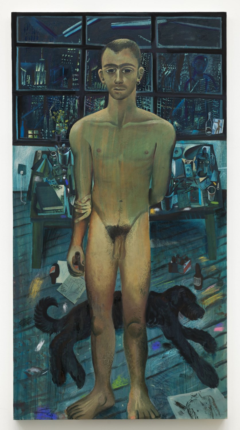 Louis Fratino Studio Nude, 2022 Oil on canvas 241 x 127 cm 